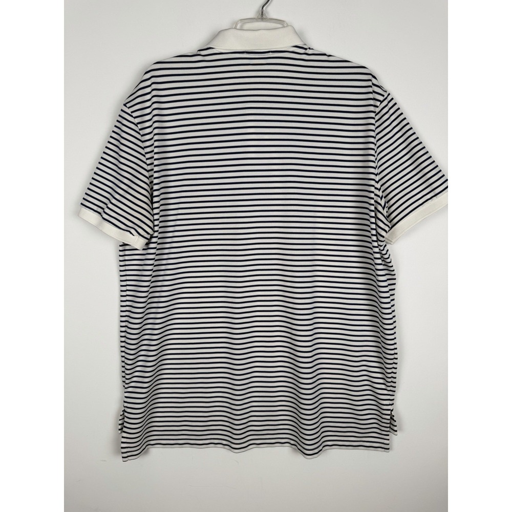 Ralph Lauren Men's Polo‎ Performance, Short Sleeve White/ Navy Stripes SizeXL - Picture 6 of 6